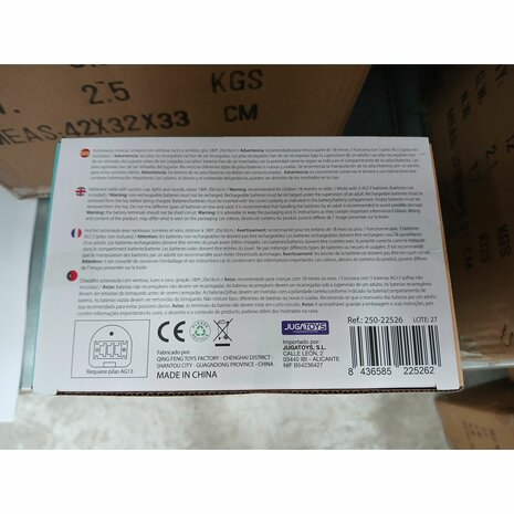 Interactief Speelgoed voor Baby&apos;s Licht Geluid Draaiend Ruimtevaarder 20 x 16 cm 2