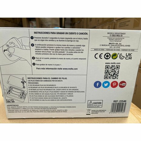 Knuffel Moltó Eenhoorn Stof 2