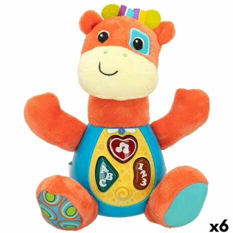 Knuffel met Geluid Winfun Giraf 18 x 19 x 8,5 cm (6 Stuks) 1