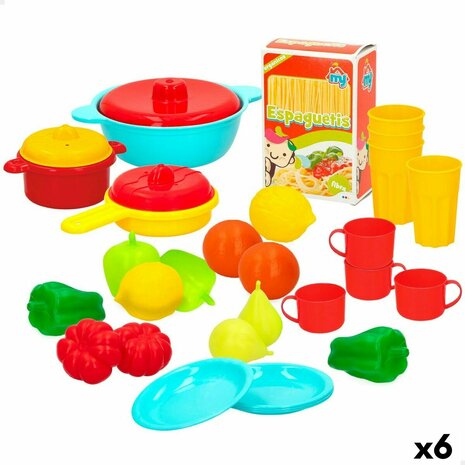 Speelgoedeten Colorbaby Huishouden en kookgerei 31 Onderdelen (6 Stuks) 1