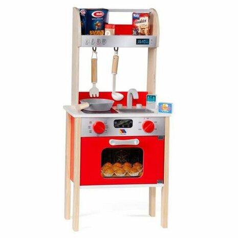 Speelgoedkeuken Moltó 21293 Hout Rood (10 pcs) 1