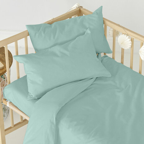 Onderlaken HappyFriday BASIC KIDS Munt 60 x 120 x 14 cm 3