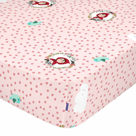 Onderlaken HappyFriday MR FOX Multicolour Roze 60 x 120 x 14 cm 1