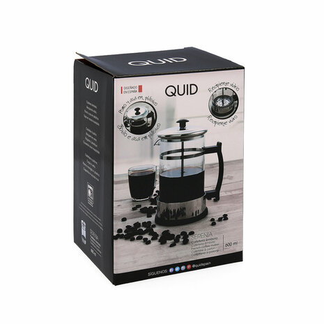 Cafetière Quid Serenia Transparant Glas Roestvrij staal 600 ml (6 Stuks) 6