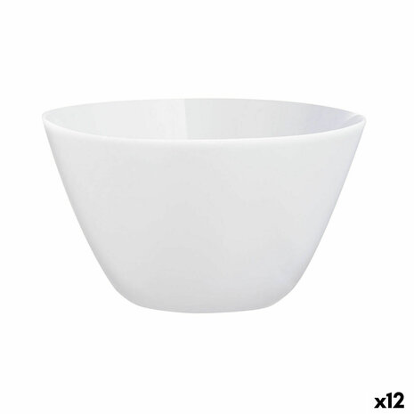 Kom Luminarc Zelie Wit Glas (12 Stuks) 1