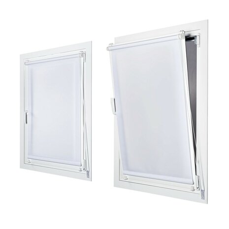 Rolgordijn Stor Planet Clip&Fix Wit (120 x 180 cm) 2