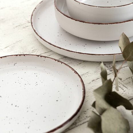 Dinerbord Quid Duna Beige Keramisch 26,5 x 2,8 cm (6 Stuks) 5