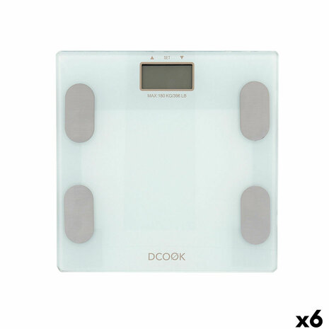 Digitale Personenweegschaal Dcook Gallery Wit Plastic (6 Stuks) 1
