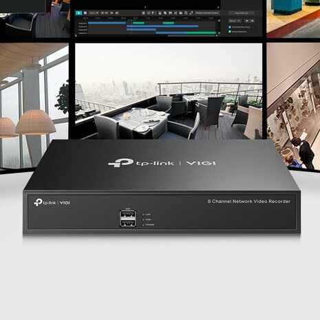 Netwerkopslag TP-Link VIGI NVR1008H Zwart 8