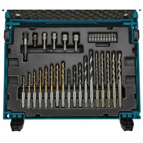 Boren- en bitset Makita B-69478 Boorhouder Aluminium 65 Onderdelen 5