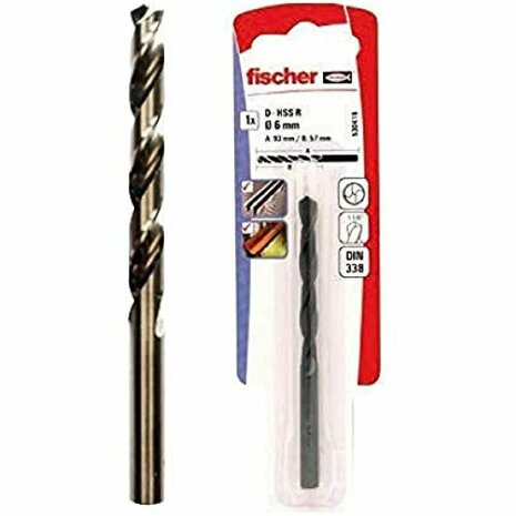 Borenset Fischer 530521 Metaal Roestvrij staal 2