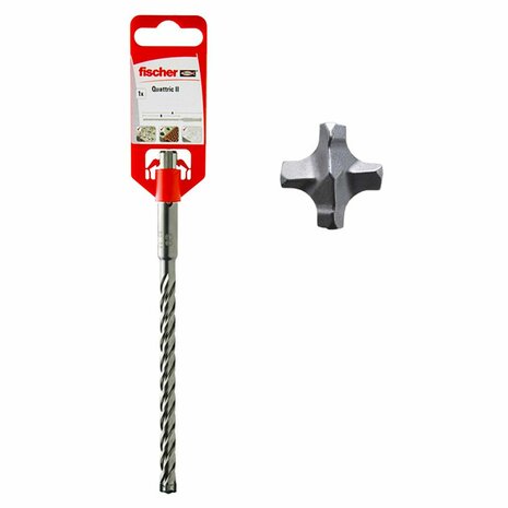 Borenset Fischer Quattric II SDS Plus Staal 6 x 215 mm 1