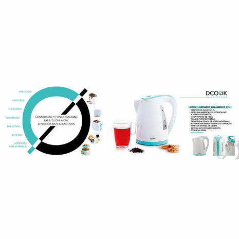 Waterkoker Dcook Gallery Wit Plastic 2200 W 1,7 L (8 Stuks) 8