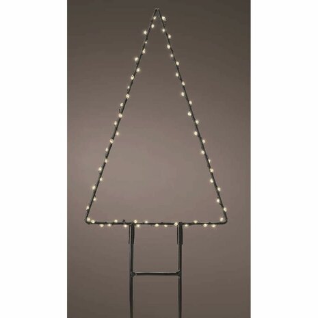Verlichte decoratie Lumineo Kerstboom 18 x 27 cm Metaal Staak MicroLED 5