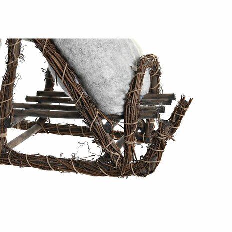 Kerstversiering DKD Home Decor Kerstman Grijs Hout 42 x 22 x 48 cm 3