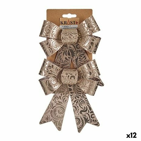 Lasso Kerstversiering Brons PVC 15 x 4 x 16 cm (12 Stuks) 1