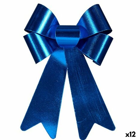 Lasso Kerstversiering Blauw PVC 24 x 36 x 5 cm (12 Stuks) 1