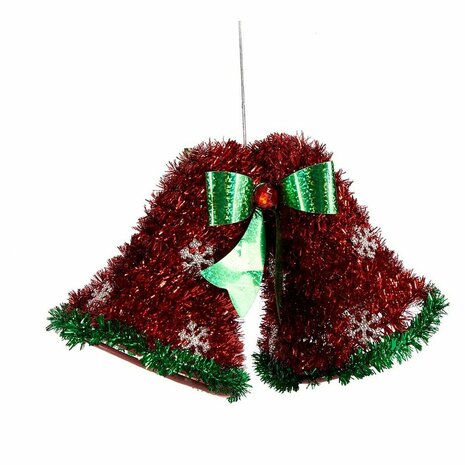 Kerstversiering Hanger (Afzuig)kappen Klatergoud Rood Groen 21 x 14 x 10 cm (12 Stuks) 2