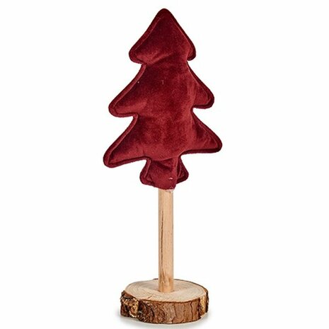 Kerstboom Polyester Kastanjebruin Hout 9,5 x 32 x 13 cm (12 Stuks) 2