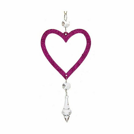 Kerstversiering Fuchsia Plastic Purpurine 9 x 16 x 2 cm (24 Stuks) 2