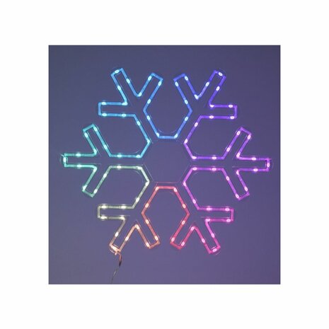 Kerstversiering Lifetime RGB Sneeuwvlokken 50 x 43 cm LED RGB 1