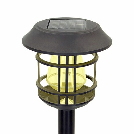 Set tuinverlichting op zonne-energie Aktive 2 Onderdelen Roestvrij staal Plastic 13 x 55 x 13 cm (4 Stuks) 4