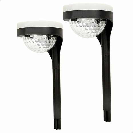 Set tuinverlichting op zonne-energie Aktive 2 Onderdelen Polypropyleen 11 x 49 x 12 cm (4 Stuks) 2
