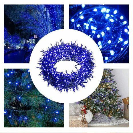 LED lichtsnoer 25 m Blauw Wit 6 W Kerstmis 4