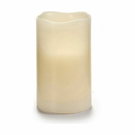 LED kaars Crème 7,5 x 12,5 x 7,5 cm (6 Stuks) 2