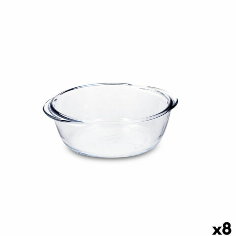 Serveerschaal Pyrex Airfryer Transparant Glas Ø 20 cm 1,1 L (8 Stuks) 1