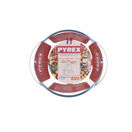 Serveerschaal Pyrex Airfryer Transparant Glas Ø 20 cm 1,1 L (8 Stuks) 2