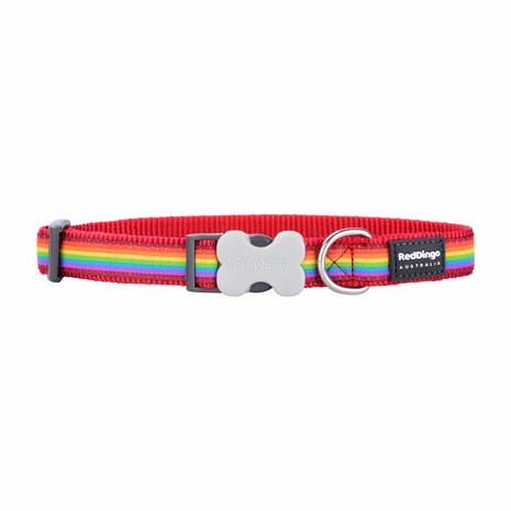 Hondenhalsband Red Dingo STYLE RAINBOW 15 mm x 24-36 cm 2