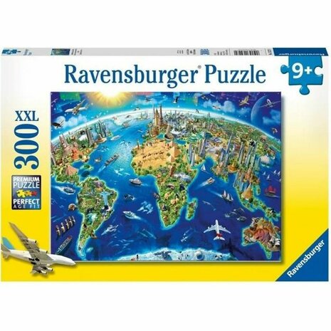 Puzzel Ravensburger Map of the monuments of the world 1
