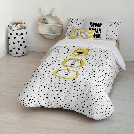 Dekbedovertrek Kids&Cotton Dakari Big Zwart 155 x 220 cm 1