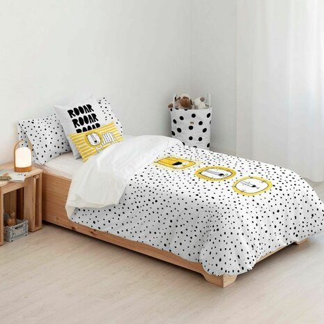 Dekbedovertrek Kids&Cotton Dakari Big Zwart 155 x 220 cm 2