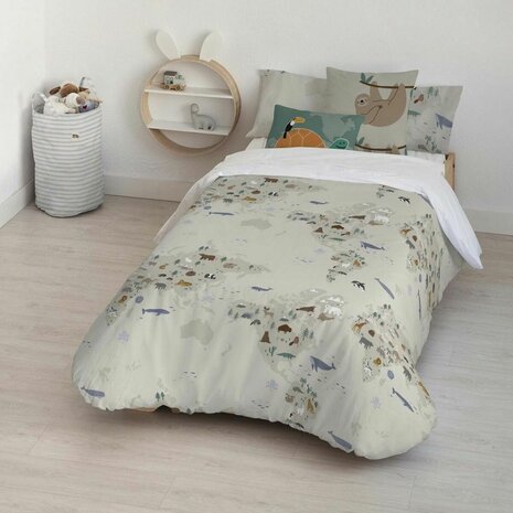 Dekbedovertrek Kids&Cotton Maui Small Beige 155 x 220 cm 1