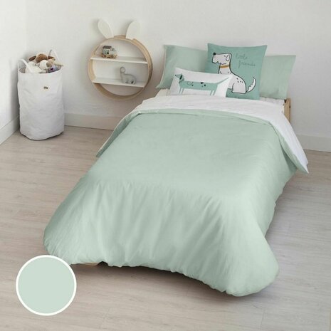 Dekbedovertrek Kids&Cotton Kanu Munt 175 Draden 155 x 220 cm 2