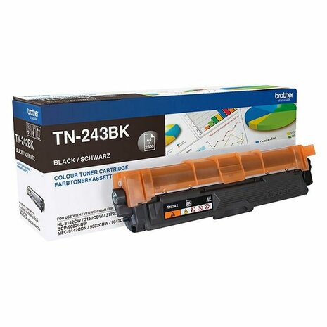 Originele Toner Brother TN-243BK Zwart (4 Stuks) 1