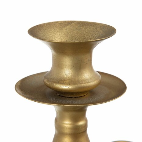 Kandelaar 42 x 12 x 42 cm Gouden Metaal 2