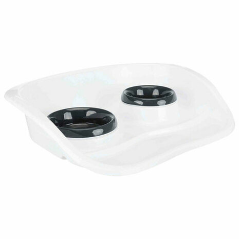 Voerbak voor honden Trixie Wit Plastic 250 ml 300 ml 46 × 11 × 30 cm 4