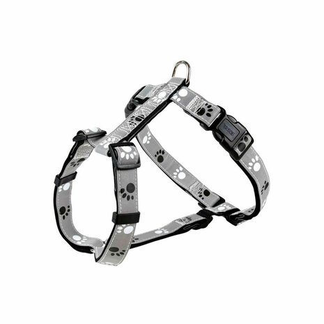 Hondentuigje Trixie Silver Reflect Zwart Grijs XS/S 1