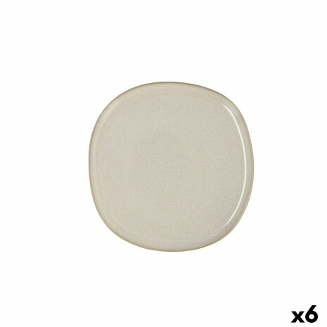 Dinerbord Bidasoa Ikonic Wit Keramisch 20,2 x 19,7 cm (6 Stuks) (Pack 6x) 2