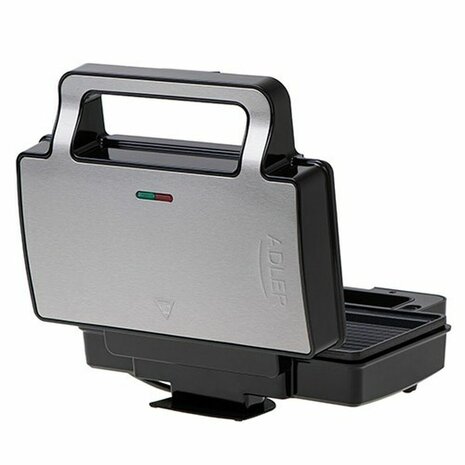 Tosti-ijzer Adler AD 3073 Zwart Zilverkleurig 3