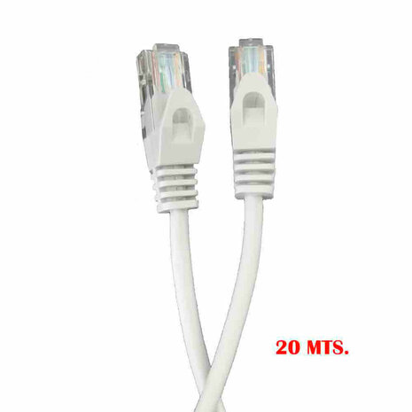 Stevige UTP-netwerkkabel Cat5e EDM 56024 Wit 2