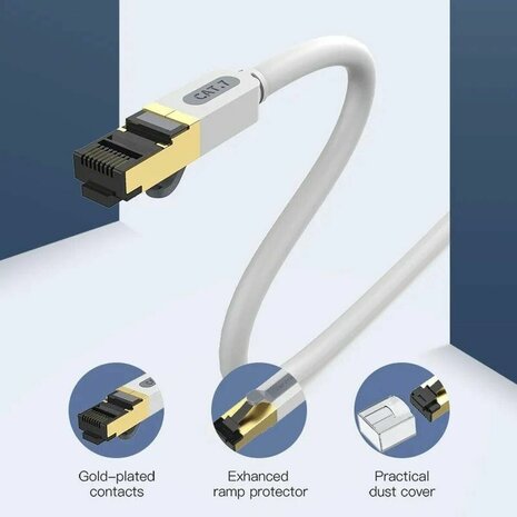 Stevige UTP-netwerkkabel Cat6 Vention ICDHH Grijs 2 m 2