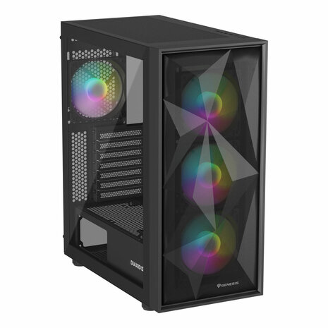 ATX Semi-toren BehuizingGenesis Zwart 1