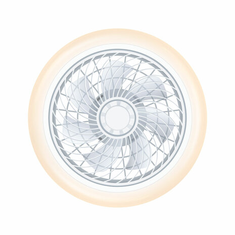 Plafondventilator met licht KSIX Siroco G (3000k - 6500k) 6