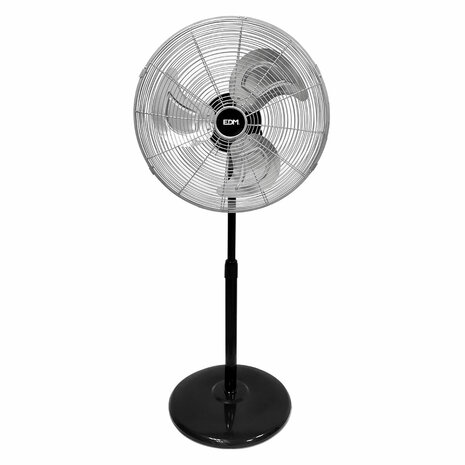 Staande ventilator EDM 33528 Mat zwart 80 W Ø 50 cm industrial 1