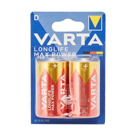 Batterijen Varta Long Life Max Power (2 Onderdelen) 1