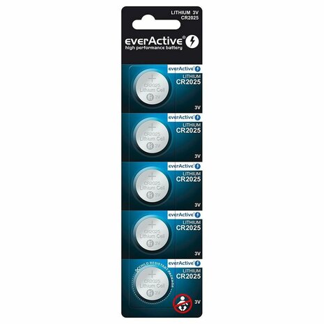 Batterijen EverActive CR2025 (5 Stuks) 1